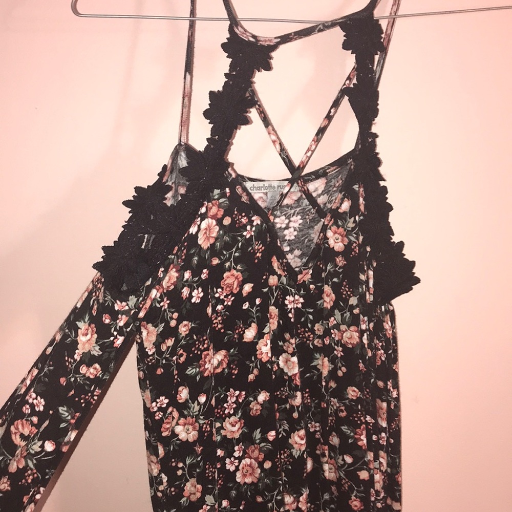 A beautiful floral lace shirt